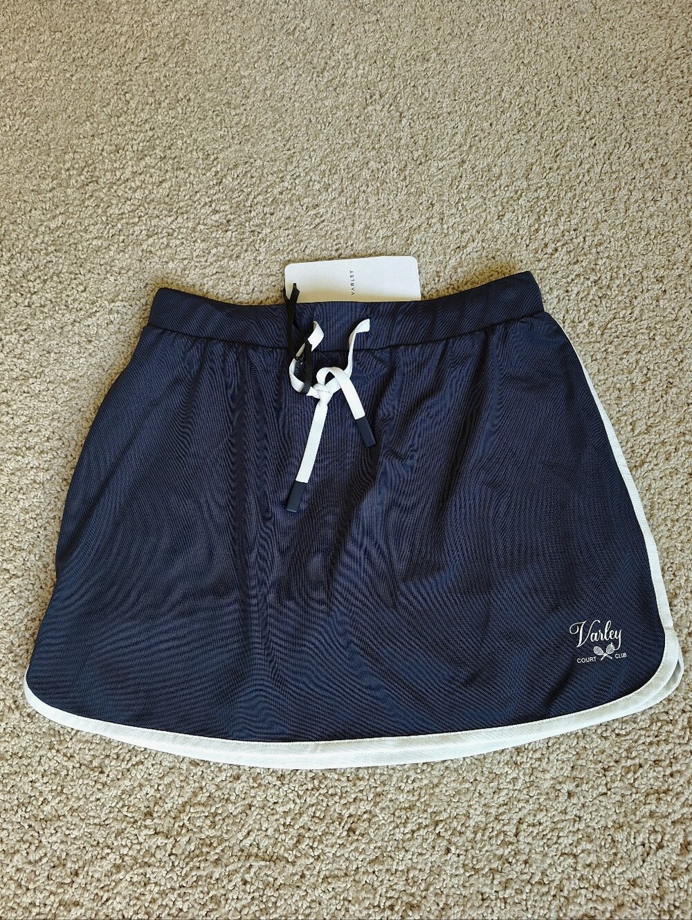 Varley Archer Mid Rise Pull On Athletic Skort 13.5 Navy Blue Nights Size Small - Picture 6 of 14